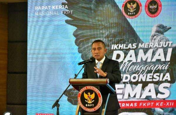 Kepala BNPT Tegaskan Pencegahan Terorisme Wajib Dilaksanakan, FKPT Jadi Garda Depan di Daerah Kepala BNPT Tegaskan Pencegahan Terorisme Wajib Dilaksanakan, FKPT Jadi Garda Depan di Daerah