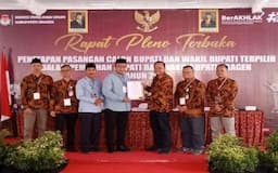 KPU Sragen Tetapkan Sigit Pamungkas dan Suroto Sebagai Bupati dan Wakil Bupati Terpilih Pilkada 2024