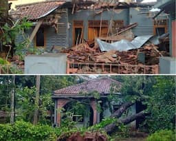 BPBD Kuningan Catat Kejadian Kebencanaan Longsor hingga Rumah Tertimpa Pohon