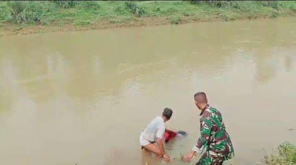 Geger, Pria Berkaos PDIP Ditemukan Tewas di Sungai Citanduy Kota Banjar