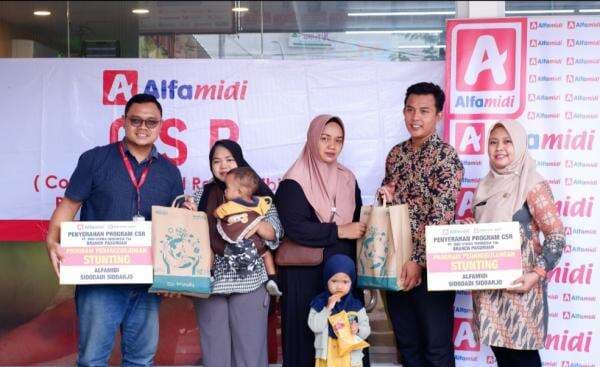 Wujudkan Generasi Emas Indonesia 2045, Alfamidi Pasuruan Tangani Stunting di Sidoarjo