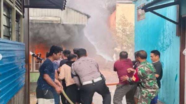 Empat Rumah Ludes Terbakar di Berau, Api Diduga Dipicu Kebocoran Tabung Gas Elpiji