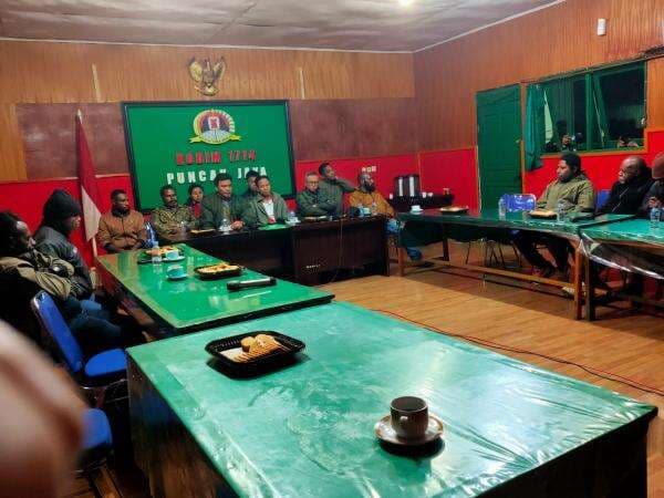 Polres Puncak Jaya Lakukan Rapat Mediasi Antara Forkopimda Bersama KPUD, dan Bawaslu