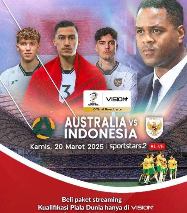 Jadwal dan Link Live Streaming Timnas Indonesia vs Australia Jadwal dan Link Live Streaming Timnas Indonesia vs Australia