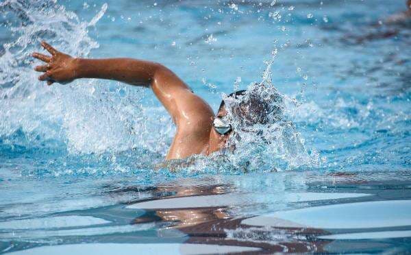 Prajurit Brigif 2 Marinir Asah Kemampuan Renang di Kolam Tirto Sagoro Prajurit Brigif 2 Marinir Asah Kemampuan Renang di Kolam Tirto Sagoro