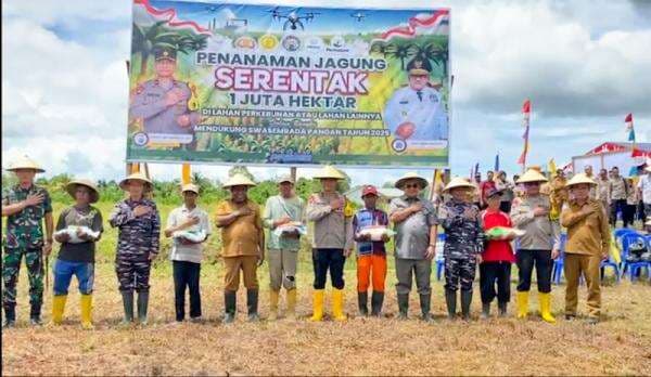 Polda Papua Barat Daya Gelar Penanaman Jagung Serentak, Dorong Swasembada Pangan 2025