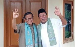 Pramono Anung - Rano Karno Deklarasi Kemenangan Pilkada Jakarta 1 Putaran