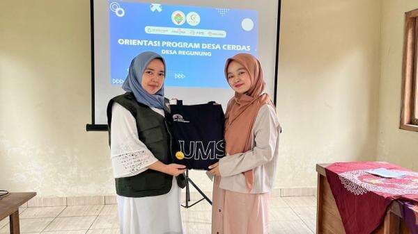 Desa Regunung Menuju Desa Cerdas, Antusias Terima Pelatihan Literasi Digital dari UMS