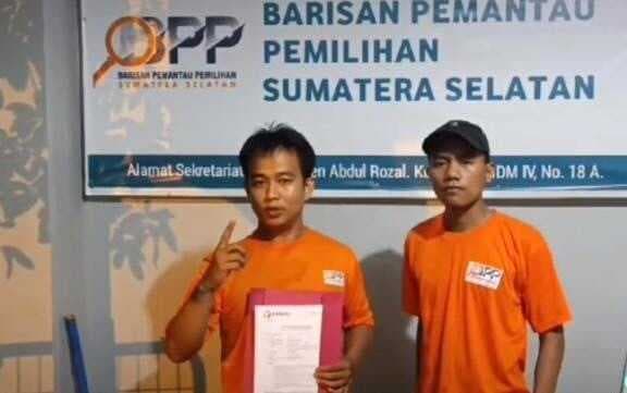 Dugaan Pelanggaran Pemilu, BP2SS Laporkan Fitri-Nandri ke Bawaslu Palembang