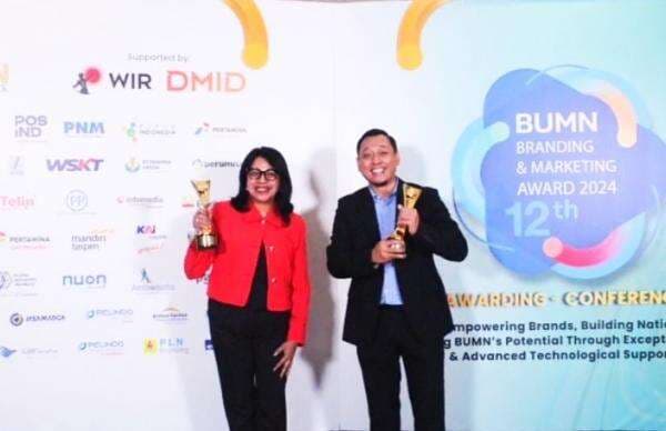 Pos Indonesia Raih Penghargaan Tertinggi di BUMN Branding dan Marketing Awards 2024