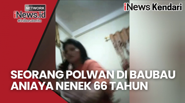 VIDEO: Seorang Polwan di Baubau Aniaya Nenek Berusia 66 Tahun