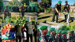 Peringati Hari Juang TNI AD Ke-79, Danrem 182/JO Pimpin Ziarah di TMP Lembah Onim Fakfak