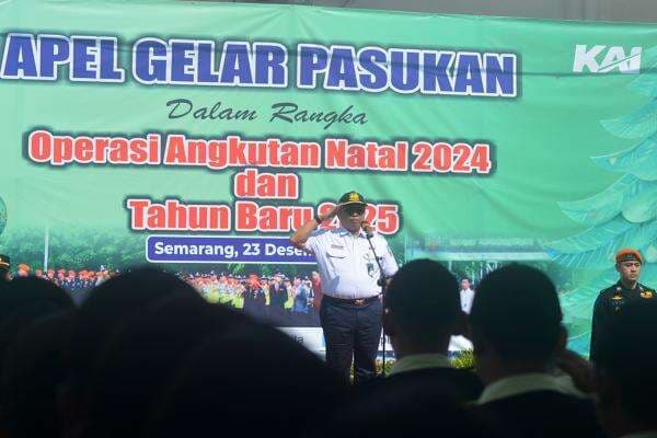 Apel Gelar Pasukan, KAI Daop 4 Semarang Siagakan 2.768 Personel Layani Masa Angkutan Nataru