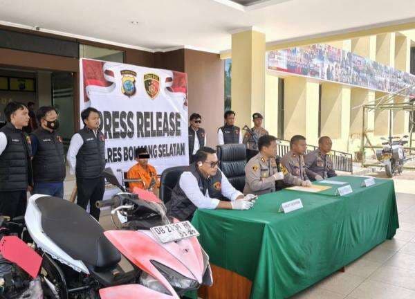 Polres Bolsel Tangkap Warga Desa Linawan yang Diduga Curi Sepeda Motor