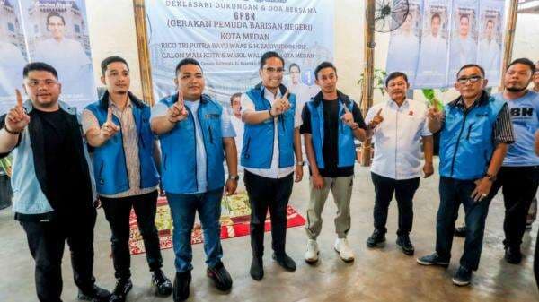 Relawan GPBN Kota Medan Deklarasi Dukungan kepada Pasangan Rico-Zaki di Pilkada 2024