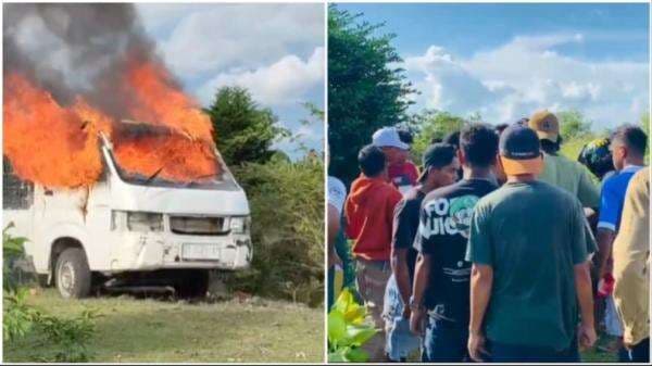 Pencuri Sapi Kakak Beradik di Buteng Diamuk Warga, Mobil Pikap Pengangkut Sapi Curian Dibakar Pencuri Sapi Kakak Beradik di Buteng Diamuk Warga, Mobil Pikap Pengangkut Sapi Curian Dibakar