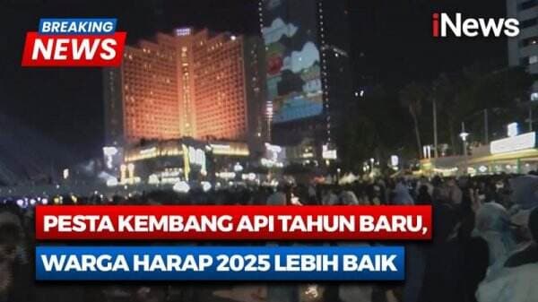 Pesta Tahun Baru di Bundaran HI Berlangsung Meriah, Ini Harapan Warga di 2025