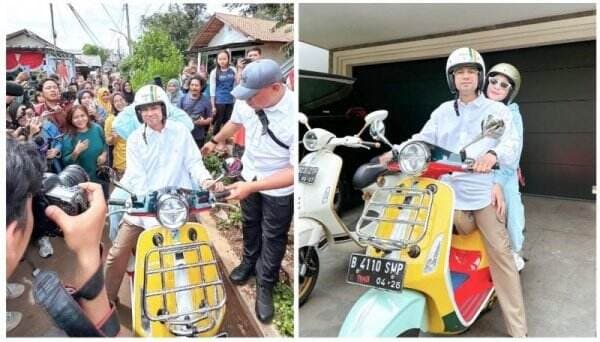 Raffi dan Nagita Nyoblos ke TPS Naik Vespa Langka, Bikin Bengong Segini Harganya