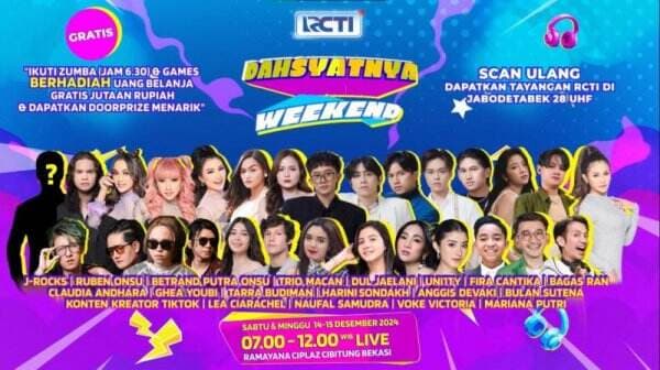 Saatnya Warga Cibitung Seru-seruan Bareng J-Rocks hingga Trio Macan di Dahsyatnya Weekend