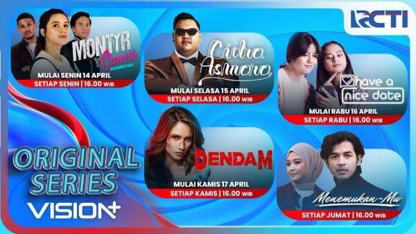 Original Series Vision+ Hadir di RCTI: 5 Kisah Seru Tiap Sore mulai 10 April! Original Series Vision+ Hadir di RCTI: 5 Kisah Seru Tiap Sore mulai 10 April!