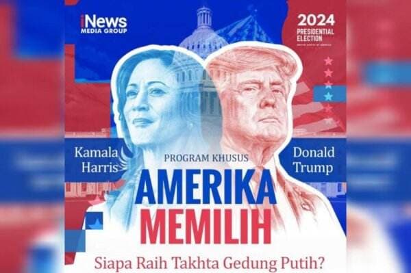 Program Khusus Amerika Memilih Live di iNews Besok Malam: Siapa Raih Takhta Gedung Putih?