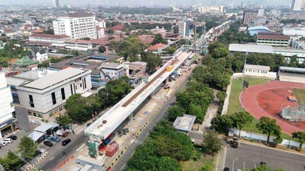 Progres Pembangunan LRT Jakarta Velodrome-Manggarai Capai 51,19 Persen Progres Pembangunan LRT Jakarta Velodrome-Manggarai Capai 51,19 Persen
