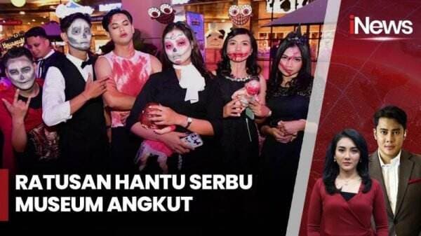 Keseruan Pesta Halloween, Museum Angkut di Kota Batu Dikunjungi Hantu Menyeramkan