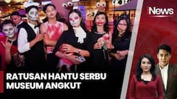 Keseruan Pesta Halloween, Museum Angkut di Kota Batu Dikunjungi Hantu Menyeramkan