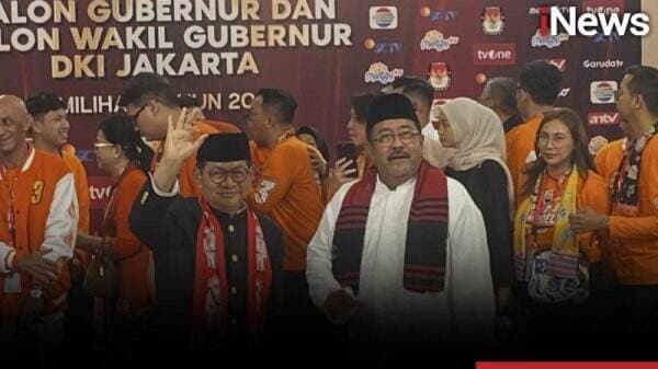 Tiba di Arena Debat Ketiga Pilgub Jakarta, Pramono-Rano Disambut Yel-yel Pendukung