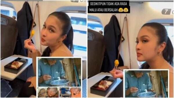 Viral Video Sandra Dewi Makan Sushi di Kereta, Bikin Netizen Naik Darah! 