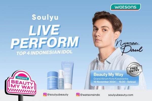 Soulyu Hadirkan Nyoman Paul di Watsons Beauty My Way Kota Kasablanka