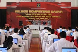 Tahap SKD CPNS di Kemenkumham, Sekjen Tekankan Peserta Berikan Usaha Terbaik 