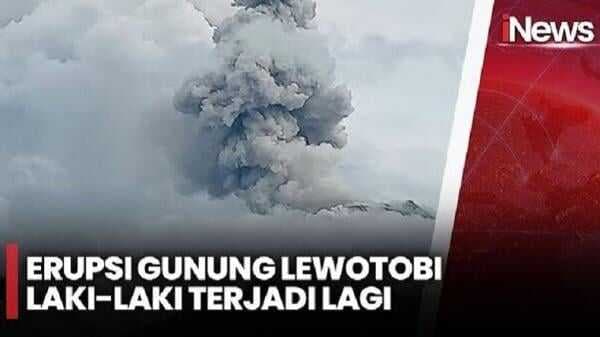 Gunung Lewotobi Laki-Laki Erupsi, Warga Panik dan Takut Dengar Suara Gemuruh