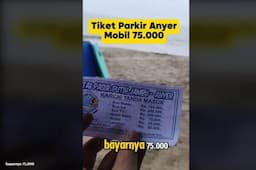 Wisatawan Ini Protes Harga Parkir di Pantai Anyer Mahal, Healing Malah Jadi Pening