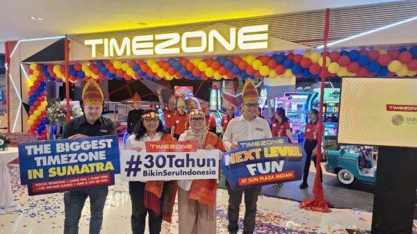 Timezone Terbesar di Sumatera Hadir di Sun Plaza Medan, Tawarkan Lebih dari 146 Permainan