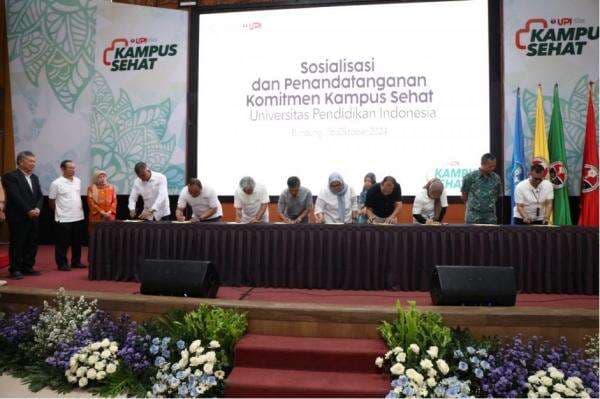 UPI Sosialisasikan dan Tandatangani Komitmen Program Kampus Sehat