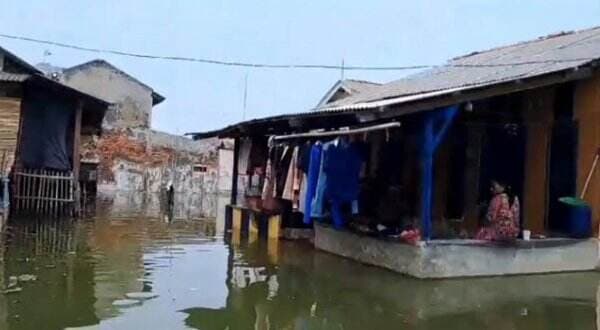 Banjir Rob Rendam Empat Desa di Muaragembong Bekasi