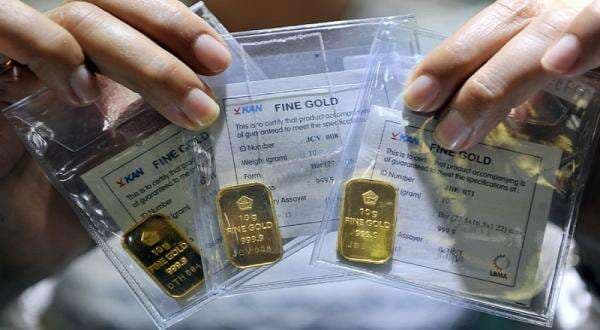 Harga Emas Antam Turun Rp9.000 Dibanderol Rp2.596.000 per Gram Harga Emas Antam Turun Rp9.000 Dibanderol Rp2.596.000 per Gram