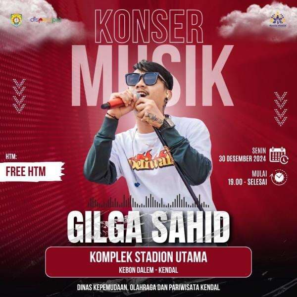 Tutup Tahun 2024, Pemkab Kendal Gelar Konser Musik Gilga Syahid