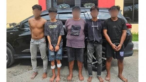 5 Begal Sadis di Deliserdang Ditangkap, Bacok Tangan Korban hingga Nyaris Putus