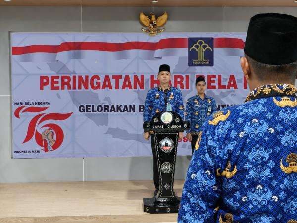 Lapas Cilegon Gelar Upacara Hari Bela Negara ke-76, Tanamkan Semangat Cinta Tanah Air