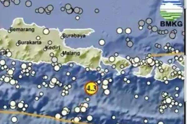 Gempa Terkini M 4,3 Guncang Jembrana Bali, Berpusat di Laut Gempa Terkini M 4,3 Guncang Jembrana Bali, Berpusat di Laut