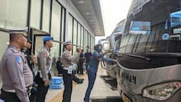 Polres Banjar dan Dishub Gelar Ramp Check di Terminal untuk Pastikan Bus Laik Jalan