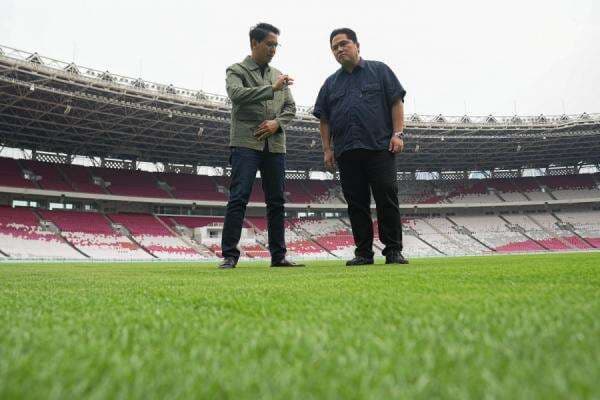 Jelang Laga Lawan Jepang, Erick Thohir Pastikan Keamanan dan Kenyamanan Penonton di SUGBK