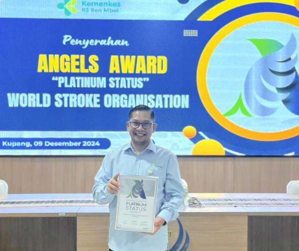 Kembangkan Layanan Stroke, RSUP dr Ben Mboi Kupang Terima Angels Award