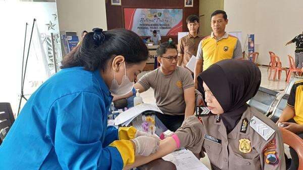 Jelang Lebaran 2025, Polres Semarang Gelar Pemeriksaan Kesehatan kepada 111 Personil