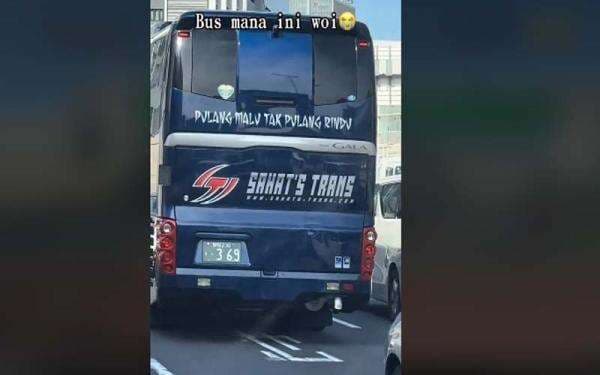 Bus di Jepang Bertuliskan Pulang Malu Tak Pulang Rindu Ternyata Milik Orang Batak 