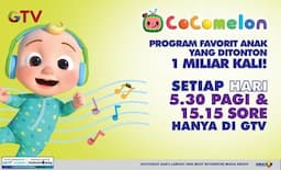 Kabar Gembira, Cocomelon Kini Tayang Dua Kali Sehari di GTV