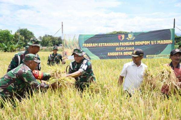 Tak Hanya Tegakkan Disiplin Anggota TNI, Denpom V/1 Madiun Ikut Aktif Jaga Ketahanan Pangan