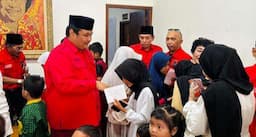 Rayakan Ulang Tahun Ketua Umum, PDI Perjuangan Surabaya Gelar Santunan Anak Yatim Piatu